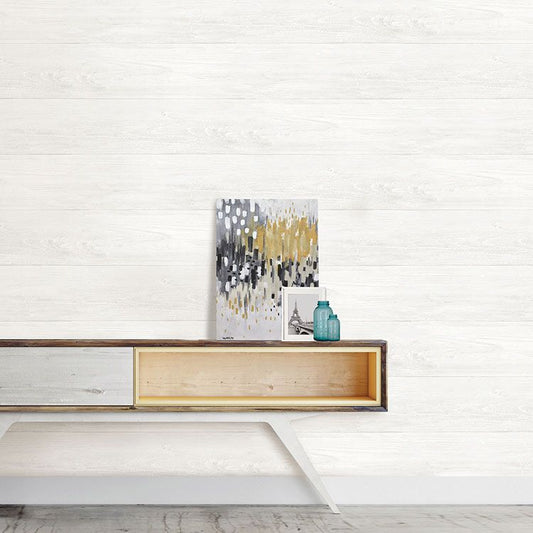 はがせる 壁紙 シール 「NU WALLPAPER」 RECLAIMED SHIPLAP Peel And Stick Wallpaper / NU2494