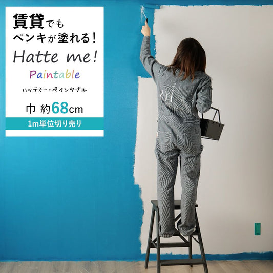 貼ってはがせる ペンキ下地用粘着シート 「Hatte me! Paintable (ハッテミー・ペインタブル)」 巾 約68cm×1m単位で切売り