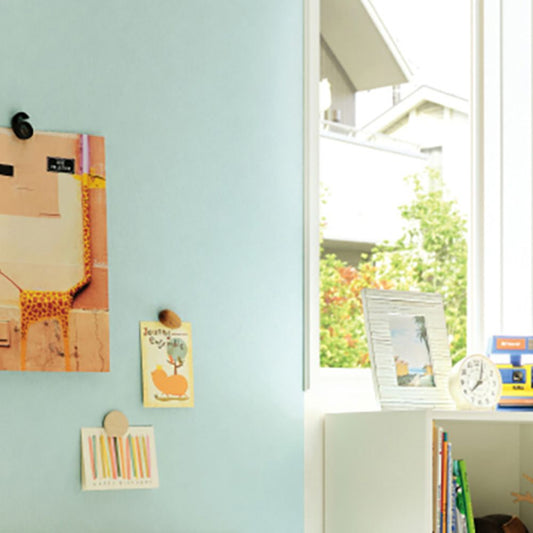 生のり付き【30mパック】国産壁紙 クロス / サンゲツ / 水色 RE-55148 FE-76217