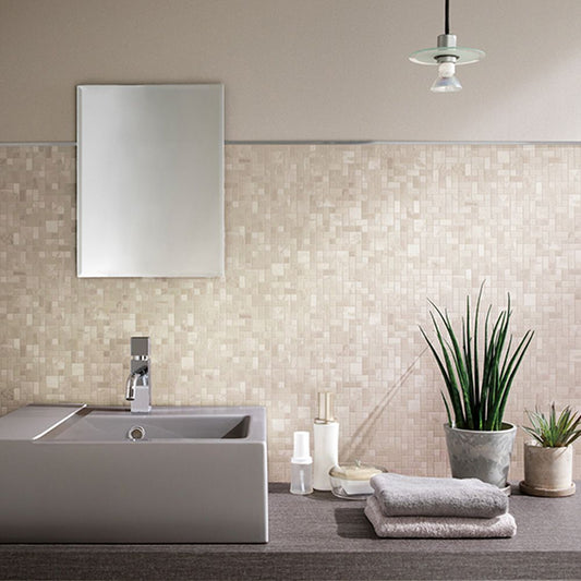 のりなし【50m巻】国産壁紙 クロス / サンゲツ / タイル柄 RE-55665 FE-76630