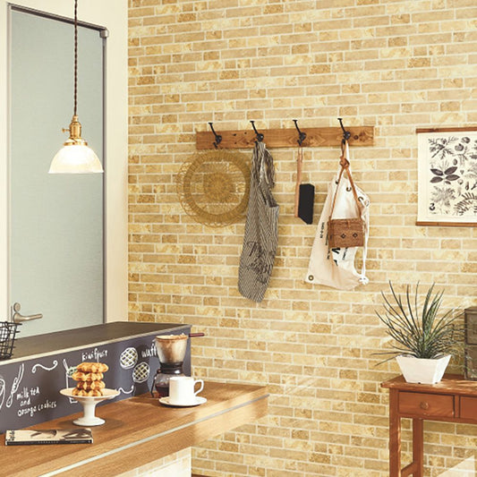 生のり付き【30m+施工道具セット】国産壁紙 クロス / サンゲツ / レンガ柄 RE-55683 FE-76646