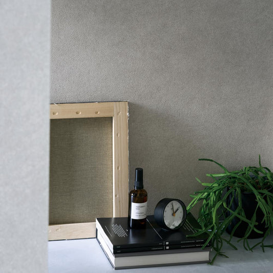 RF-3029 RH-9085 壁紙 のりなし クロス / ルノン / フレッシュ グレーの無地【1m単位切り売り】