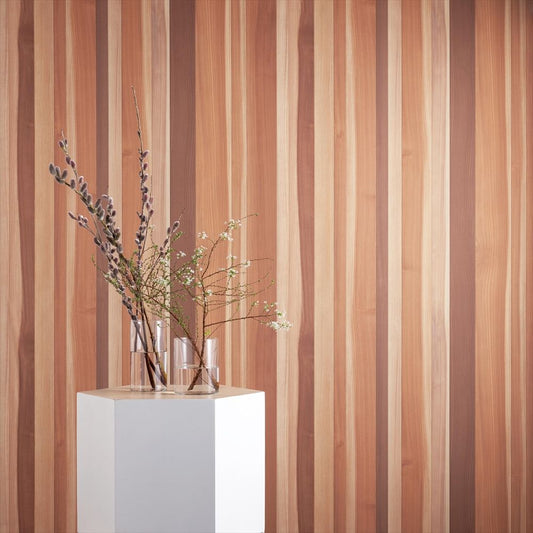 RF-3061 RH-9182 壁紙 のりなし クロス / ルノン / フレッシュ ダーク木目【1m単位切り売り】