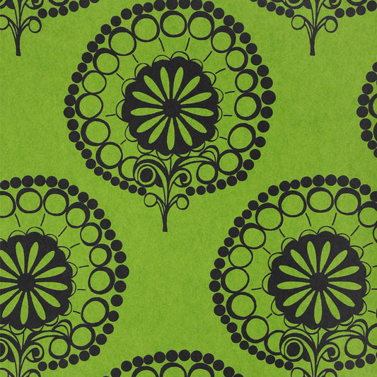 【切売】輸入壁紙 Texdecor CASAMANCE / テックスデコ グリーン ダマスク / ERINA / 180326