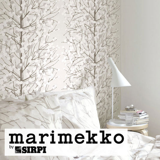 輸入壁紙 marimekko(マリメッコ) Wallcoverings 5 / Lumimarja GreyWhite 23376