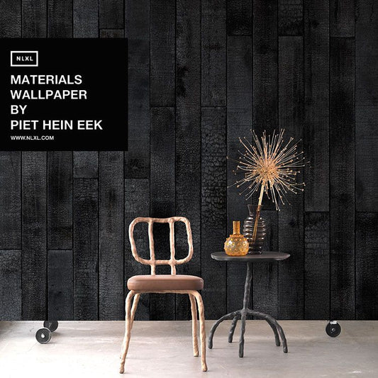 輸入壁紙 NLXL MATERIALS WALLPAPER BY PIET HEIN EEK MAARTEN BAAS BURNT WOOD WALLPAPER / PHM-35