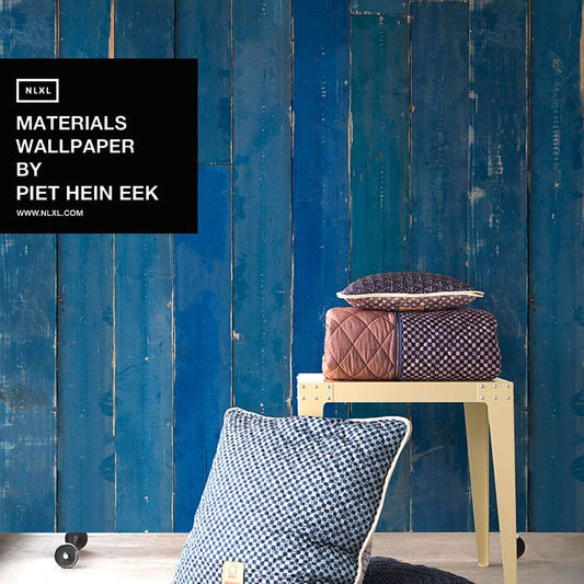 輸入壁紙 NLXL MATERIALS WALLPAPER BY PIET HEIN EEK BLUE SCRAPWOOD WALLPAPER / PHM-36