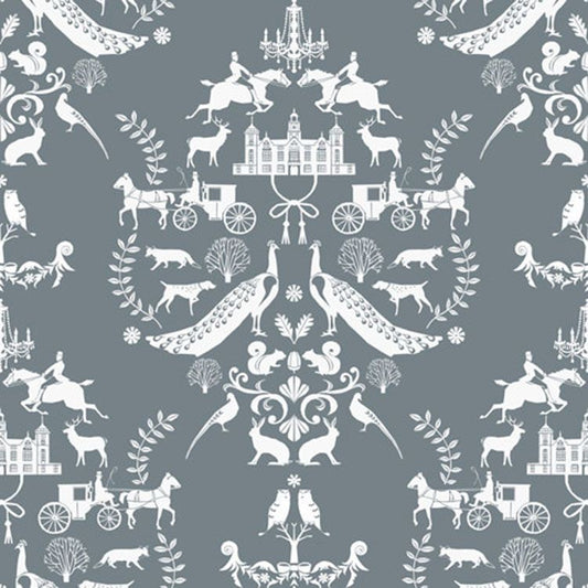 【切売】輸入壁紙 yukari sweeney ユカリ・スウィーニィ / Lord of the Manor WP-LOTM-01 / Bluebell