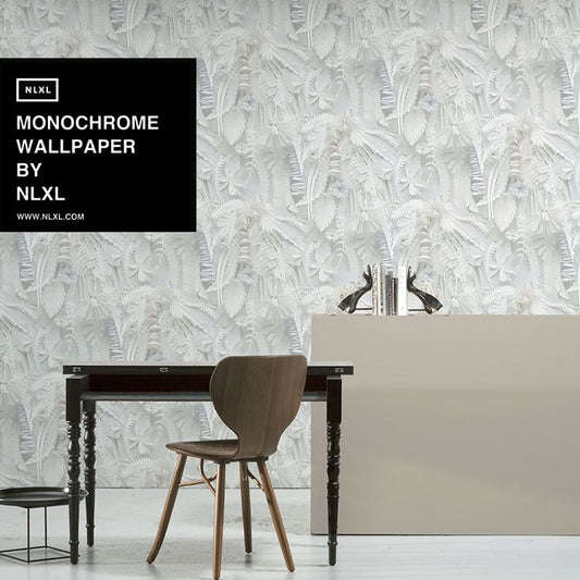 輸入壁紙 NLXL MONOCHROME WALLPAPER PAPER FLOWERS WALLPAPER BY STUDIO BOOT / STB-02