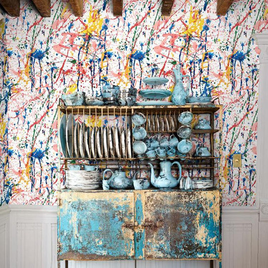 はがせる 壁紙 シール wallshoppe (ウォールショップ) / Pratt Paint-Rainbow