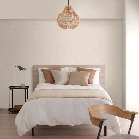 のりなし【50m巻】お買い得 国産壁紙 クロス / ルノン / ベージュ RM-862