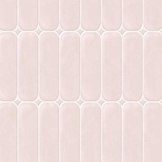 【サンプル】 貼ってはがせる シール壁紙 「Hatte me! (ハッテミー)」 リメイクシート ラウンドタイル ROTI-01 / ピンク