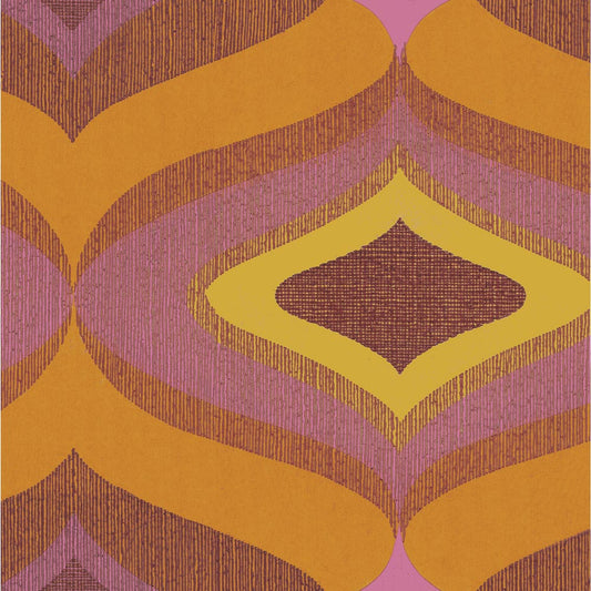 【サンプル】はがせる壁紙 のりなしタイプ レトロトレ リバイバルウォールペーパー NRT-RV08 レトロウェーブ