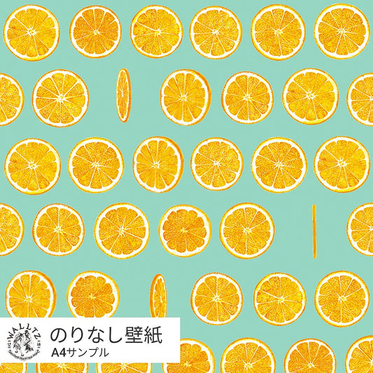 【サンプル】はがせる壁紙 のりなしタイプ WALLTZ ウォルツ イワタニユウスケ オランジェット ブルー NWZ-OJBL