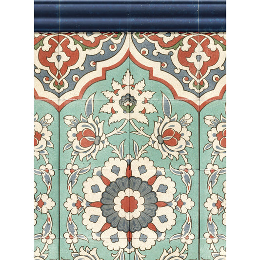 【サンプル】はがせる壁紙 シールタイプ ローワーウォールシート Lower wall sheet オリエンタルタイル TKH-LWA02 ザハル