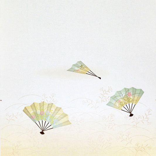 はじめてのふすま貼り替えセット のりナシふすま紙2枚+施工道具+のり SF-903(扇面秋草)