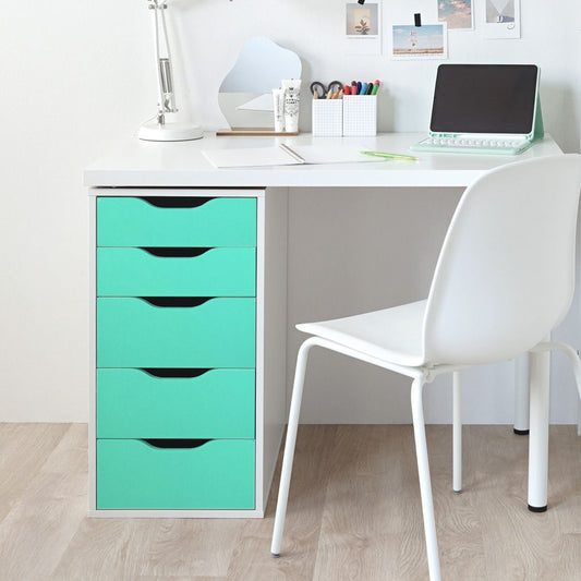 リメイクシート 無地カラー 強粘着タイプ 【巾61cm×10cm単位切り売り】 ターコイズ