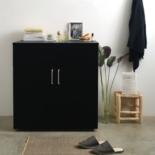 リメイクシート 無地カラー 強粘着タイプ 【巾61cm×10cm単位切り売り】 マットブラック