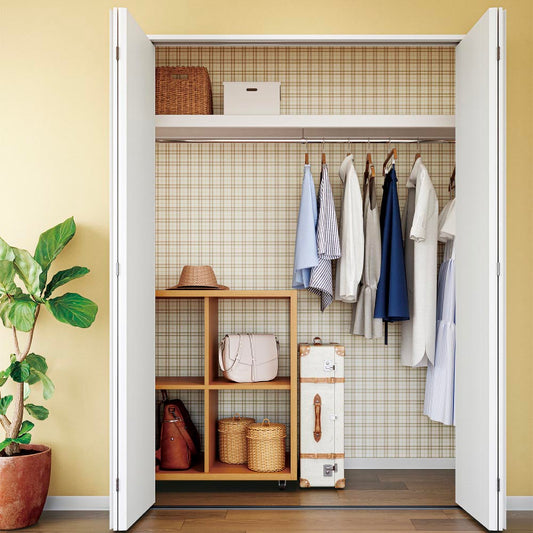 のりなし【50m巻】お買い得 国産壁紙 クロス / サンゲツ / ストライプ・チェック SP-9787