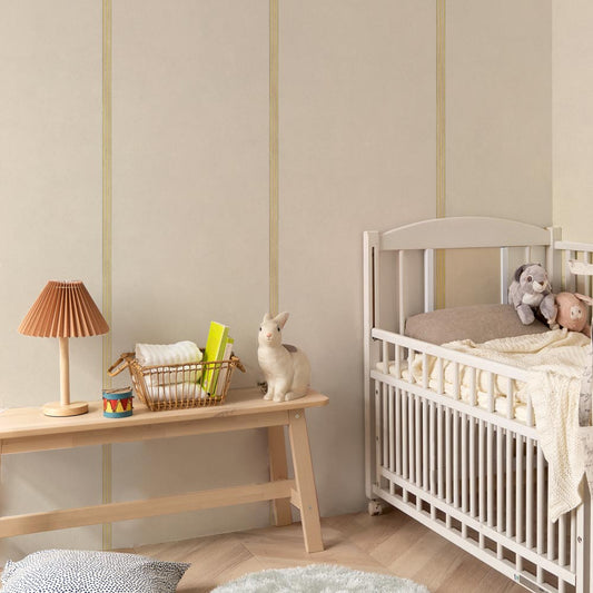 はがせる壁紙 のりなしタイプ SLOW TiME Go-han kids (49cm×3mサイズ) NST-GH12 ベージュ×イエロー