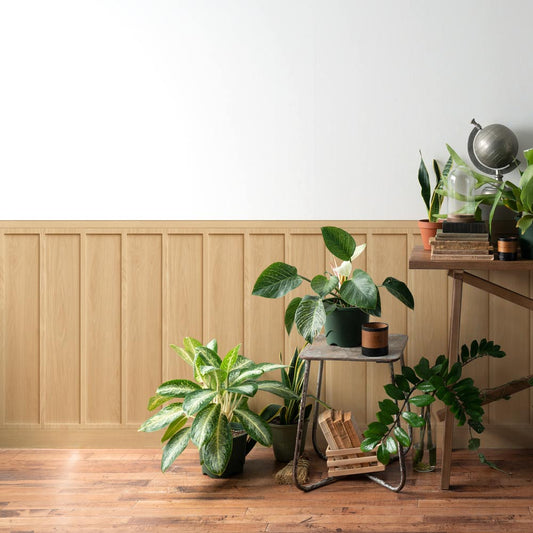 はがせる壁紙 シールタイプ SLOW TiME ローワーウォールシート Lower wall sheet バッテンウォール TST-LWS01 ナチュラル