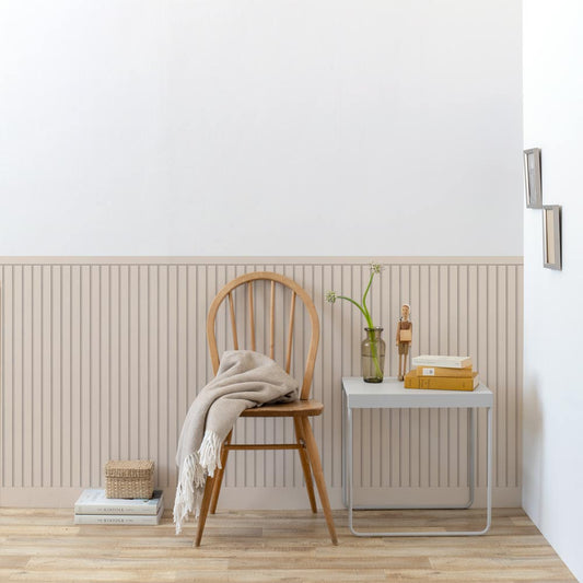 はがせる壁紙 シールタイプ SLOW TiME ローワーウォールシート Lower wall sheet スラットウォール TST-LWS17 ピンクベージュ