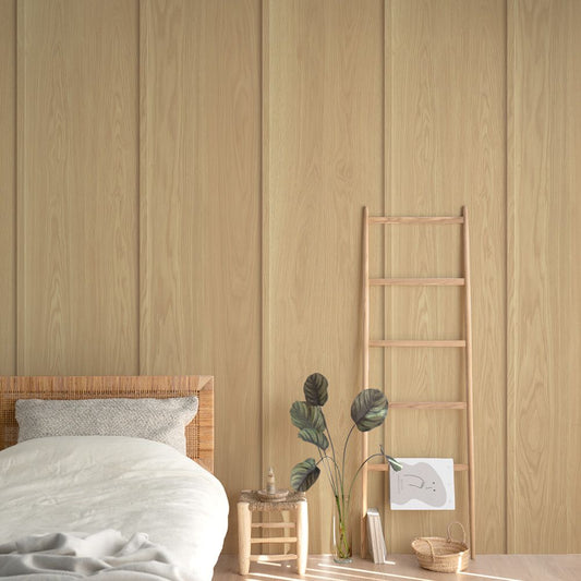 はがせる壁紙 のりなしタイプ SLOW TiME ウォールパネル (49cm×3mサイズ) NST-WP02 ナチュラル