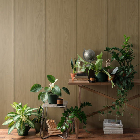 はがせる壁紙 のりなしタイプ SLOW TiME ウォールパネル (49cm×2.5mサイズ) NST-WP04 ダーク