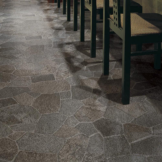 約91cm幅 土足OK ハードタイプ クッションフロア【91cm×10m巻 2本セット】 シンコール / 石目柄 SXG-1456