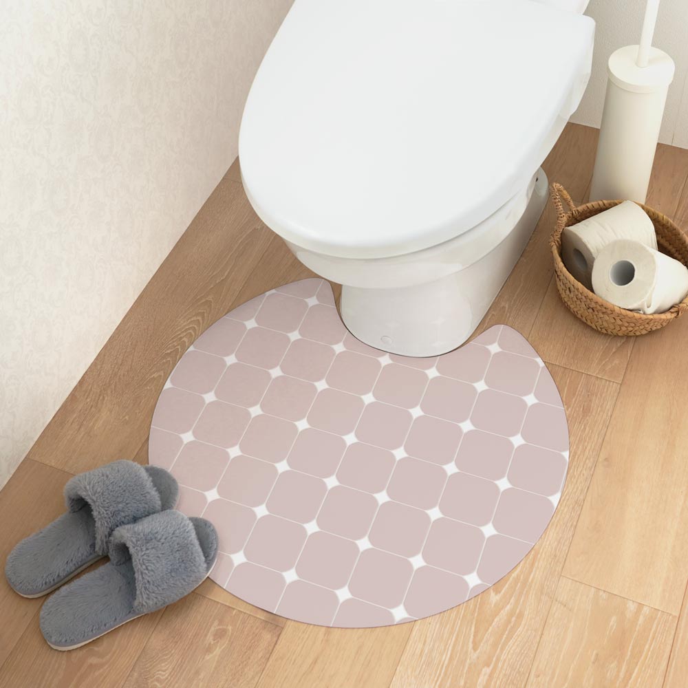 拭けるトイレマット Sheete me ! シーテミー サークルタイプ 60cm×55cm