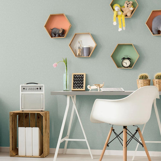 生のり付き【15m+施工道具セット】お買い得 国産壁紙 クロス / 東リ / ブルー VS-2035