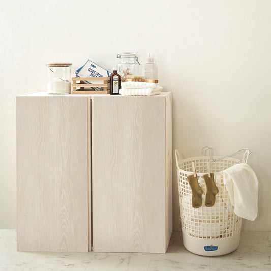 リメイクシート 木目柄 強粘着タイプ 【巾61cm×10cm単位切り売り】 ホワイトウッド