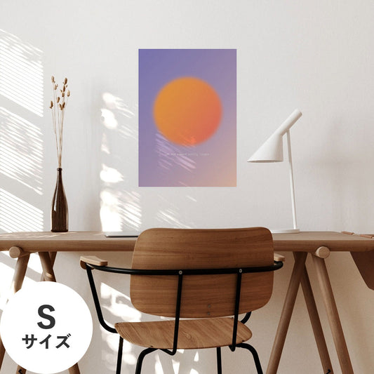 Hattan Art Poster ハッタンアートポスター WALLN Sunシリーズ 夕焼けの地平線 / Sサイズ(32cm×45cm)
