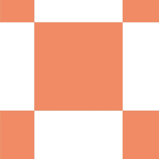 【サンプル】はがせる壁紙 のりなしタイプ What's poppin? チェッカー L バーミリオン