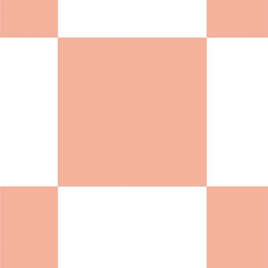 【サンプル】はがせる壁紙 のりなしタイプ What's poppin? チェッカー L サーモン