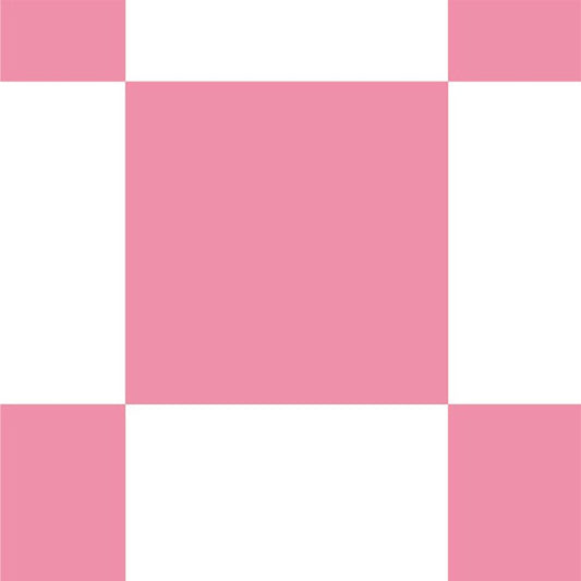 【サンプル】はがせる壁紙 のりなしタイプ What's poppin? チェッカー L ピンク
