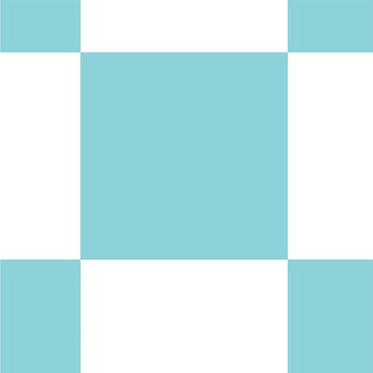 【サンプル】はがせる壁紙 のりなしタイプ What's poppin? チェッカー L ターコイズ