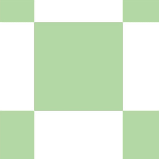 【サンプル】はがせる壁紙 のりなしタイプ What's poppin? チェッカー L エメラルド