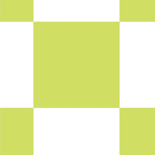 【サンプル】はがせる壁紙 のりなしタイプ What's poppin? チェッカー L ライム