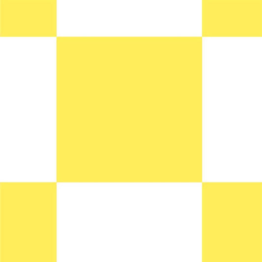 【サンプル】はがせる壁紙 のりなしタイプ What's poppin? チェッカー L イエロー