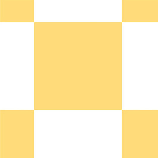 【サンプル】はがせる壁紙 のりなしタイプ What's poppin? チェッカー L クリーム