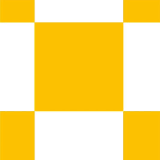 【サンプル】はがせる壁紙 のりなしタイプ What's poppin? チェッカー L クロムイエロー