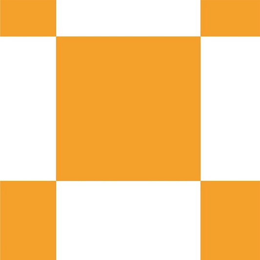 【サンプル】はがせる壁紙 のりなしタイプ What's poppin? チェッカー L オレンジ