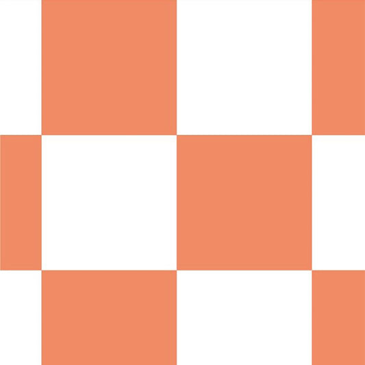 【サンプル】はがせる壁紙 のりなしタイプ What's poppin? チェッカー M バーミリオン