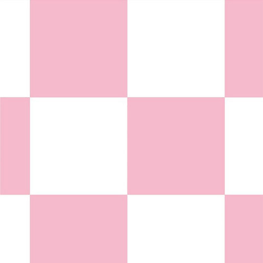 【サンプル】はがせる壁紙 のりなしタイプ What's poppin? チェッカー M ピーチ