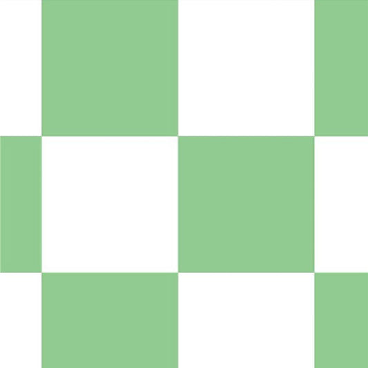 【サンプル】はがせる壁紙 のりなしタイプ What's poppin? チェッカー M グリーン