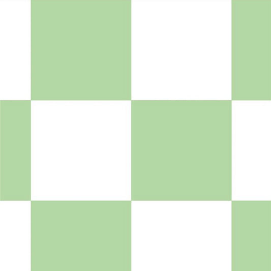 【サンプル】はがせる壁紙 のりなしタイプ What's poppin? チェッカー M エメラルド