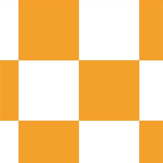 【サンプル】はがせる壁紙 のりなしタイプ What's poppin? チェッカー M オレンジ