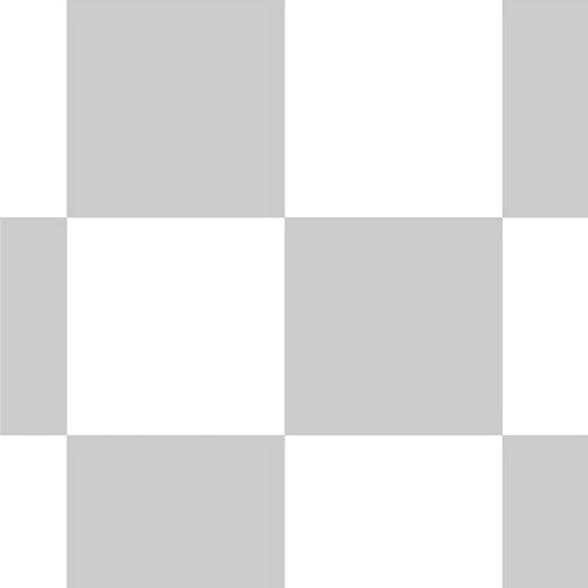 【サンプル】はがせる壁紙 のりなしタイプ What's poppin? チェッカー M グレー