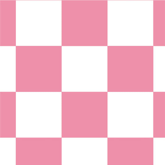 【サンプル】はがせる壁紙 のりなしタイプ What's poppin? チェッカー S ピンク